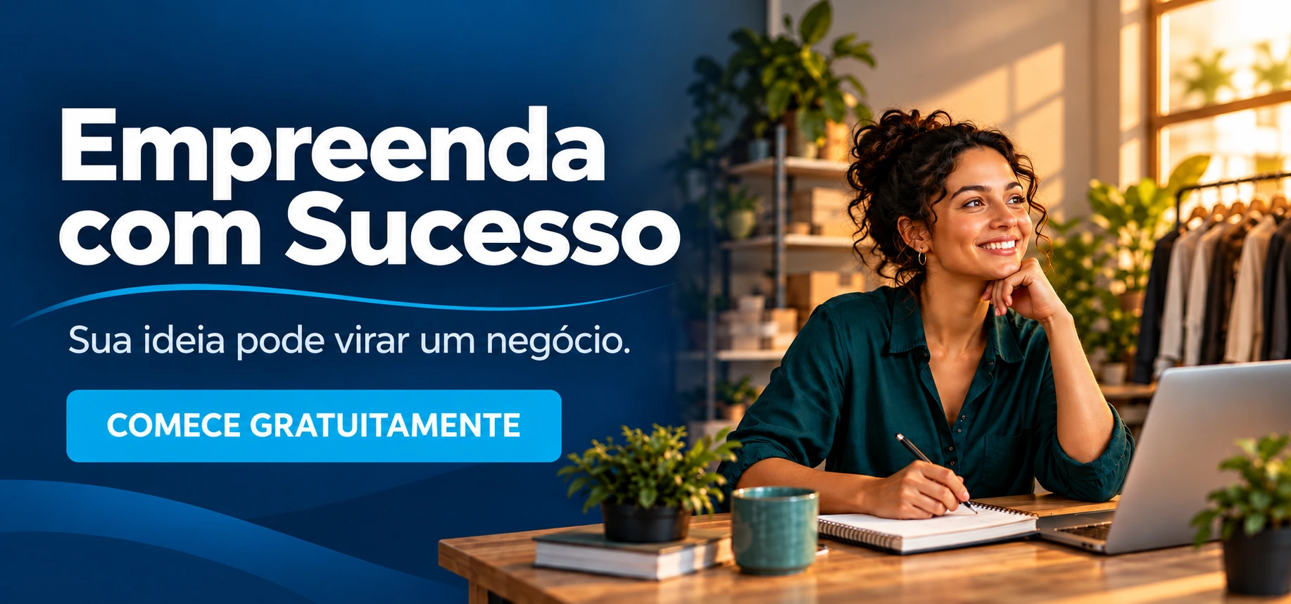 Empreenda com Sucesso. Sua ideia pode virar um negócio. Comece gratuitamente.